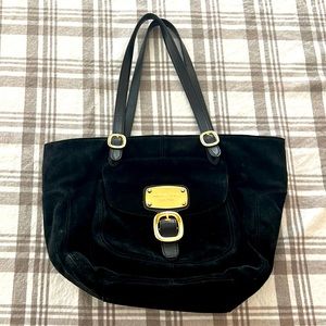 *Michael Kors* over the shoulder stunner in black suede